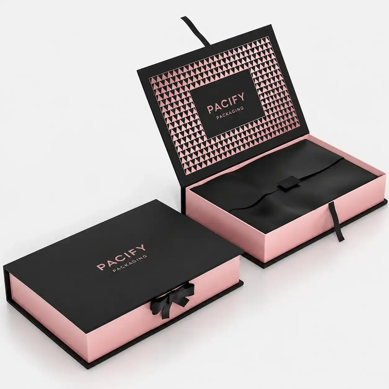 Rose gold foil magnetic gift box for retail brand